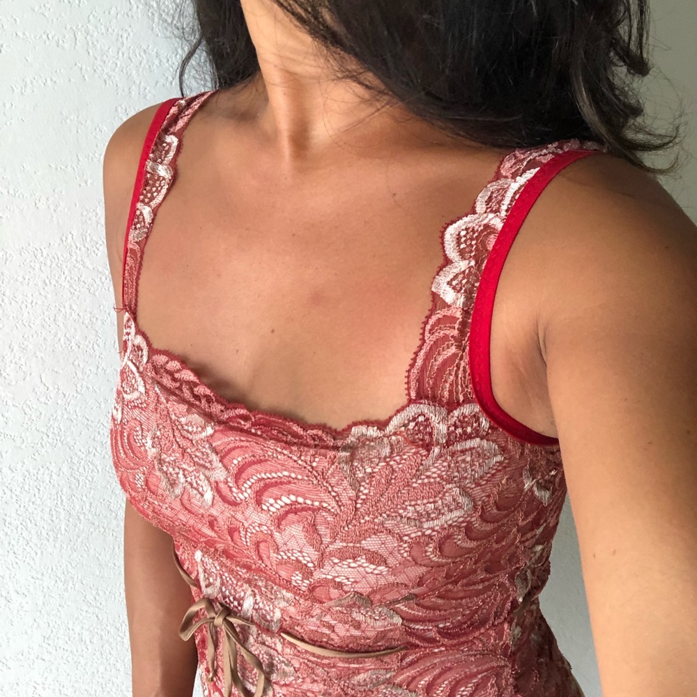 💝Designer Leigh Bantivoglio French lace top